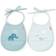 Done by Deer Tiny Pocket Bib 2-pack Elphee Blue