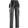 Snickers Workwear 6923 Floorlayer Trousers+ Holster Pockets - Steel Grey/Black