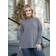 Only Pullover OnlHazel LS Highneck Dame Striktrøje - Brun Højhalset