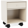 Montana Furniture Dream Castors Oat/Black Bedside Table 30x35.4cm
