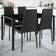 tectake Berlin Black Dining Set 70x120cm 5pcs