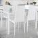 tectake Berlin White Dining Set 70x120cm 5pcs
