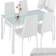 tectake Berlin White Dining Set 70x120cm 5pcs