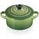 Le Creuset Bamboo Green Stoneware Petite Round med lock 0.25 L 10 cm