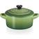 Le Creuset Bamboo Green Stoneware Petite Round med lock 0.25 L 10 cm