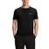 BOSS Taul Stretch Cotton T-shirt with Stripes & Logo - Black