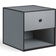 Audo Copenhagen Frame 35 Dark Grey Bedside Table 35x35cm