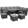 Birchtree 7 Patio - Brown Outdoor Lounge Set, 1 Table incl. 3 Sofas