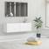 vidaXL 801487 High Gloss White TV Bench 100x30cm