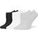 Hue Cotton No Show Liner Socks 6-pack - Charcoal Heather/White/Black