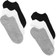 Hue Cotton No Show Liner Socks 6-pack - Charcoal Heather/White/Black