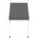 vidaXL Manual Retractable Awning - Anthracite 150x120cm