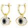 Swarovski Symbolica Drop Earrings - Gold/Blue/Black/Transparent