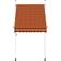 vidaXL Manual Retractable Awning - Orange/Brown 150x120cm