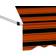 vidaXL Manual Retractable Awning - Orange/Brown 150x120cm
