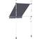 vidaXL Manual Retractable Awning - Blue/White 150x120cm
