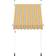 vidaXL Manual Retractable Awning - Yellow/Blue 150x120cm