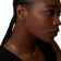 Orelia Textured Chunky Small Hoop Earrings - Gold