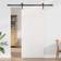 vidaXL Ladedør Hvid 80 210 cm Massivt Fyrretræ Skydedør (x203.2cm)