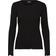 Selected Ribbed Long Sleeved Top - Black