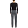 Selected Ribbed Long Sleeved Top - Black