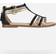 Geox Karly Sandals - Black/Platinum