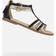 Geox Karly Sandals - Black/Platinum