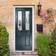 Crystal Lacerta Grp Front Carnoustie Anthracite Grey 890mm 2090mm External Door (x)