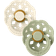 Bibs Boheme Latex Pacifier Size 2 6-18m 2-pack Ivory/Sage