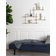 House Nordic Harlem Nature/Black Wall Shelf 99cm
