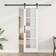 vidaXL Manual White 78 211 cm Wood Metal Sliding Door (x)
