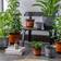Ivyline Metal Ribbed Tapered Planter Set of 4