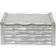 Fifty Five South Hiba Large Silver Finish Bamboo Effect Trinket Small Box
