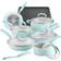 Rachael Ray Create Delicious Blue Shimmer Cookware Set with lid 13 Parts