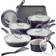 Rachael Ray Create Delicious Purple Shimmer Cookware Set with lid 13 Parts