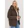 LTS Tall Women's Puffer Coat - Chocolate Brown