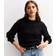 New Look Ribbed Crew Neck Knit Jumper - Black