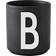 Design Letters Black Porcelain Kaffekopp