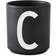 Design Letters Black Porcelain Kaffekopp