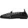Ganni Lace-Up Ballerinas - Black Oleatex