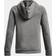 Under Armour UA Rival Fleece Hoodie - Castlerock Light Heather/White (1379792-025)
