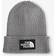The North Face Kid's Logo Box Cuffed Beanie - Medium Grey Heather (NF0A8CGU-DYY)