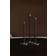 Hilke Collection Alto Basso Walnut/Nickel Plated Candle Holder