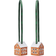 Kähler Christmas Bauble with Gingerbread Brown Christmas Tree Ornament 2pcs