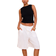 PrettyLittleThing Linen Tailored Long Shorts - White