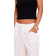 PrettyLittleThing Linen Tailored Long Shorts - White