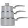 Swan Retro Grey Cookware Set with lid 3 Parts