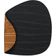 Lind DNA Buffalo Curve Reversible Black Natural Coaster