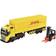 Dickie Toys DHL Lastbil Model Gul