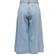 Only La High Waist Wide Leg Denim Shorts - Blue/Light Blue Denim